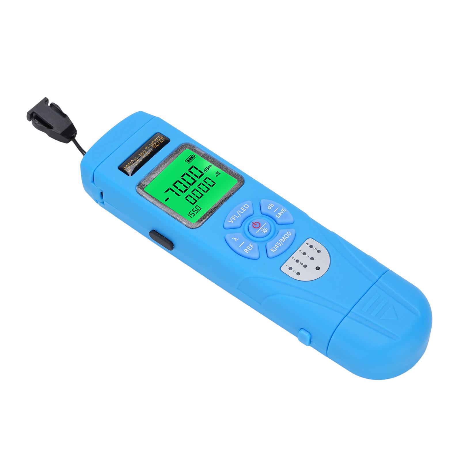 

Оптический мультиметр 50+26 дБм Многофункциональный измеритель мощности Сетевой кабель RJ45 OPM Визуальный локатор неисправностей