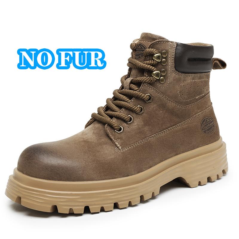 Высококачественные мужские замшевые кожаные мотоциклетные ботинки осень-зима высокие — фото 8