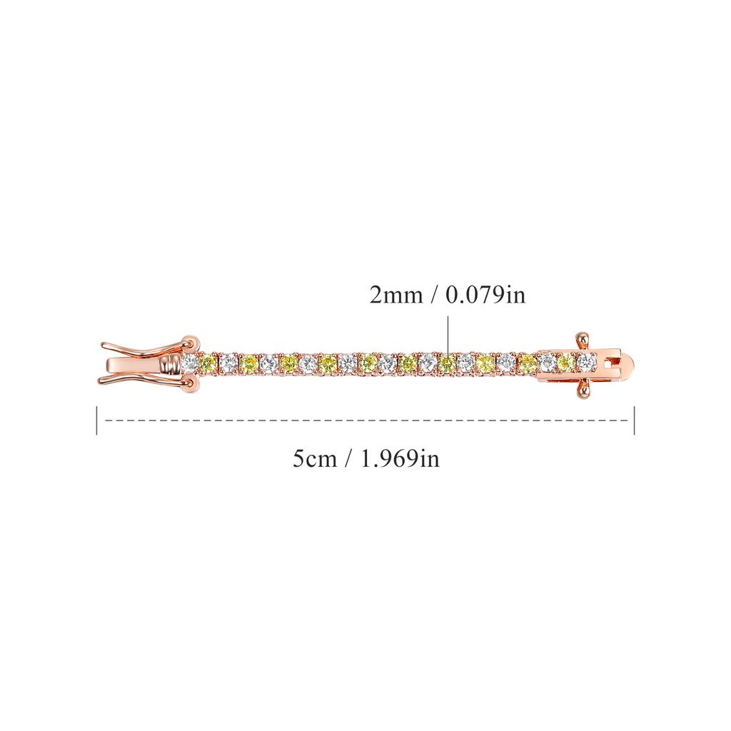 A New 2mm Copper Inlaid Zircon Tennis Necklace Neck Chain Fashionable Design, Popular