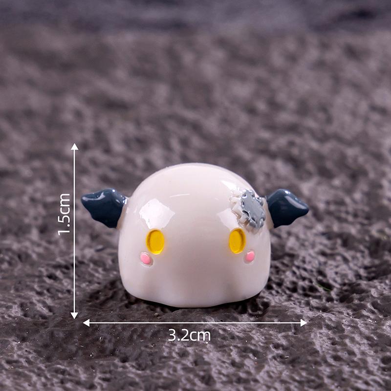 Halloween Micro Landscape Decoration Miniature Figurines Cartoon Resin Small Ornaments Crafts Cute Pumpkin Ghost Decoration