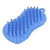 Silicone Bath Brush Men Women Soft Double Sided Exfoliating Massage Shampoo Body Scrubber Brush Blue