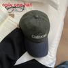 Classic Baseball Cap With Embroidered Letters And Wide Brim For Casual Outdoor Wear