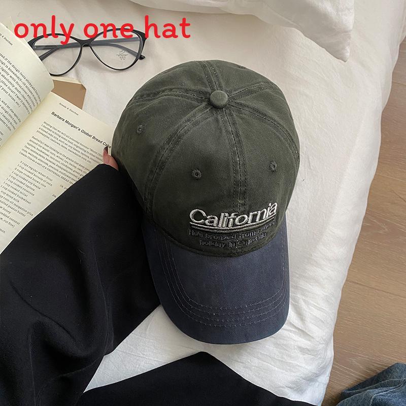 Classic Baseball Cap With Embroidered Letters And Wide Brim For Casual Outdoor Wear