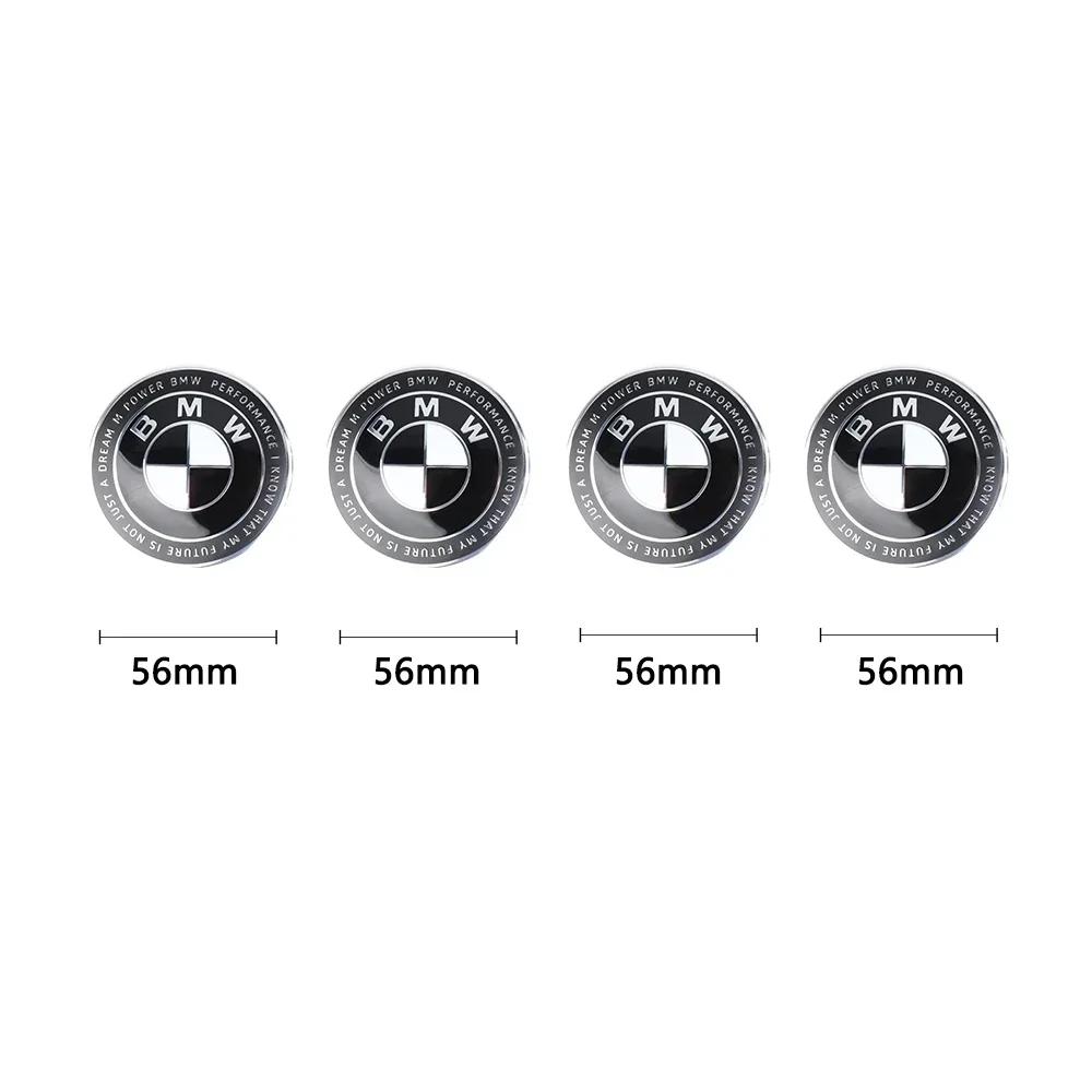 UZIS8 4Pcs 56MM/68MM Car Styling Wheel Center Cap Hub Covers For BMW G32 G30 G01 G02 G05 G06 G07 G26 G23 G22 F40 F20 Badge Accessories