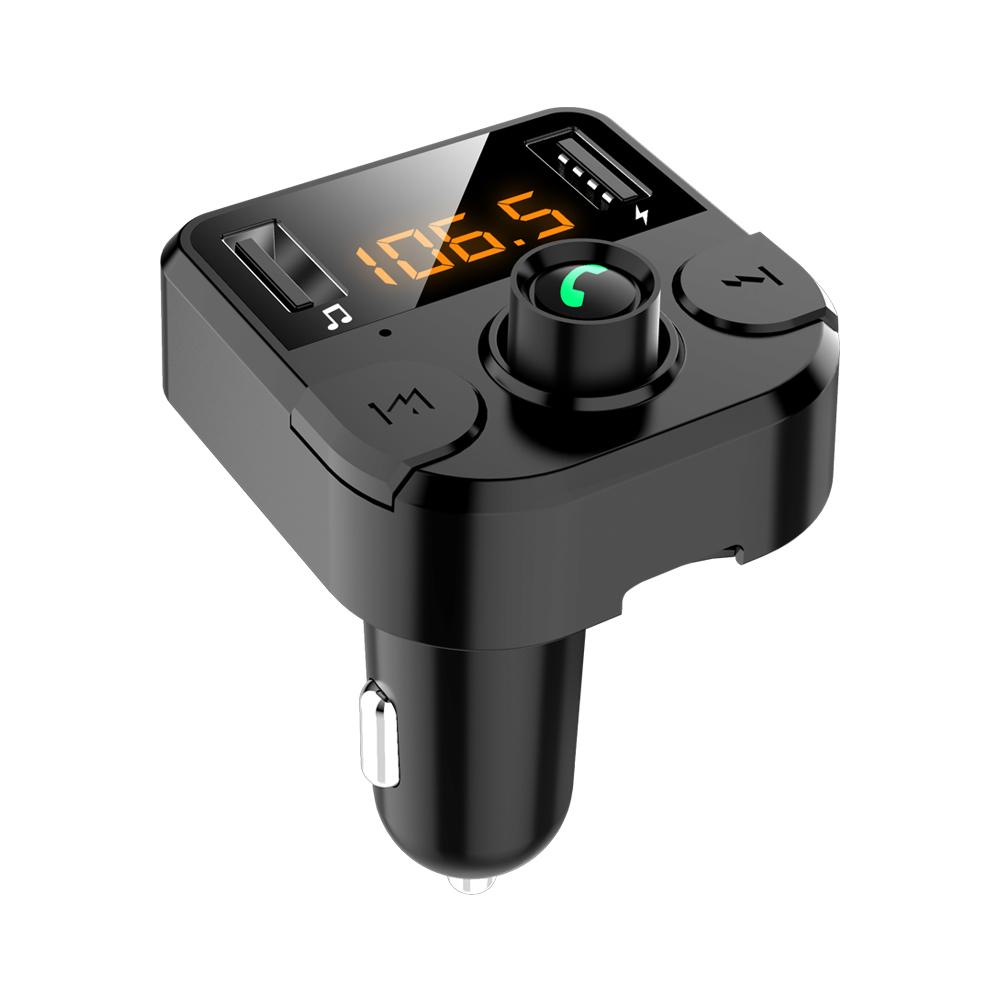 Car Dual USB Charger Bluetooth 5 0 LED Screen Noise Cancelling MP3 Player Hands-free Car Kit FM Transmitter