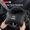 Car Leather Seat Headrest Neck Pillow Head Cushioning For Opel Astra Grandland Corsa Mokka Frontera Insignia Zafira Vivaro Karl