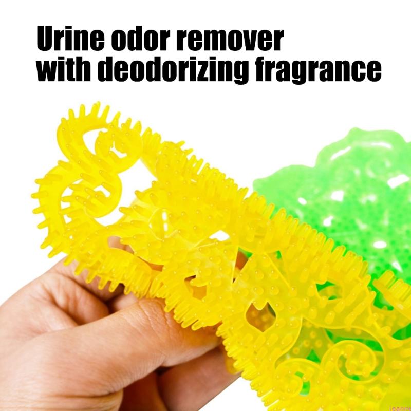 4pcs Anti Splashes Urine Deodorizer Tablets with Toilet Anti Clog Filter Screen Fragrances for Urinal Bucket Odor Control