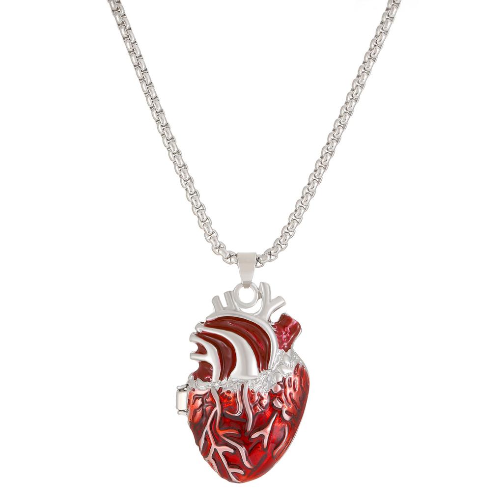 The Beating Heart Pendant Can Open The Heart Box Necklace.