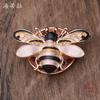 New Enamel Bee Magnetic Suction Brooch, Ladies Cute Maillard Bee Multi-functional Brooch