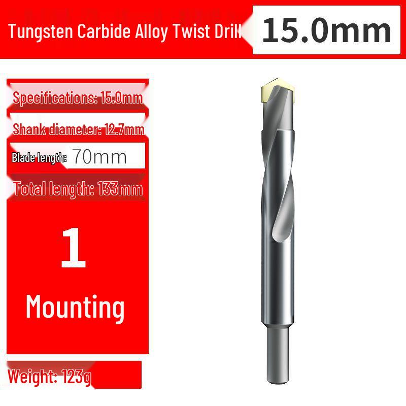 Premium Tungsten Steel Alloy Drill Bit - Super Hard, Stainless Steel Twist for Drilling