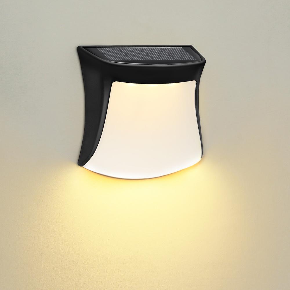 

Наружные ландшафтные настенные светильники на солнечной энергии для сада, светодиодное водонепроницаемое освещение, уличный фонарь для украшения заднего двора, прожектор с питанием теплый белый