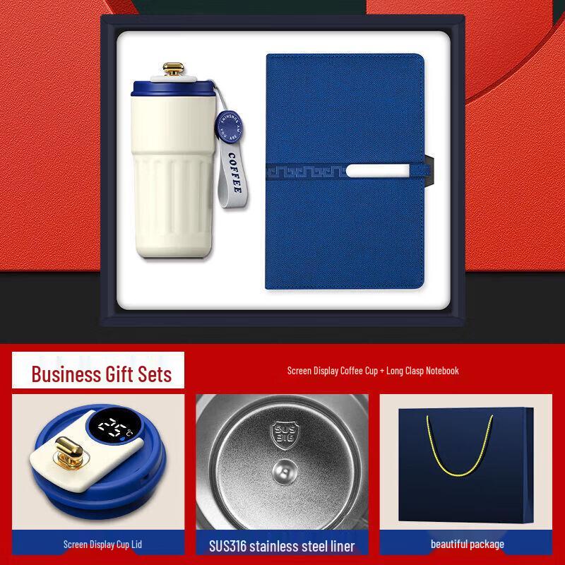 Business Gift Set with Coffee Cup and Notebook