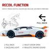 1:24 Scale Alloy Diecast Car Model for Lambo Huracan STO 2021, Pull Back Vehicles Model Cars Toy with Light & Sound for Kids Adult Collection