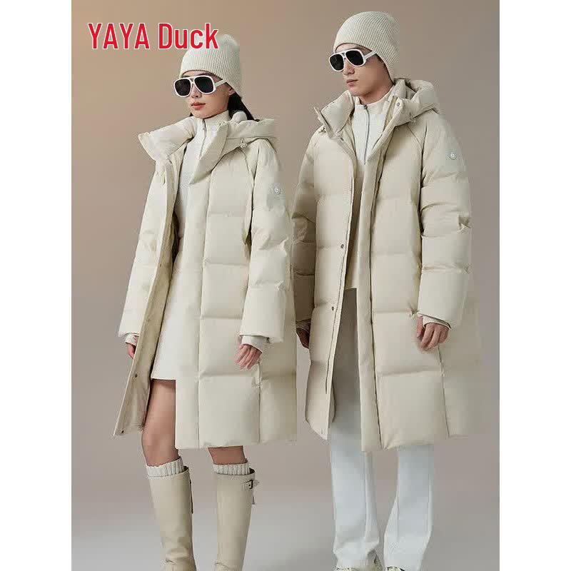 YAYA Unisex Mid-Length Goose Down Parka 170
