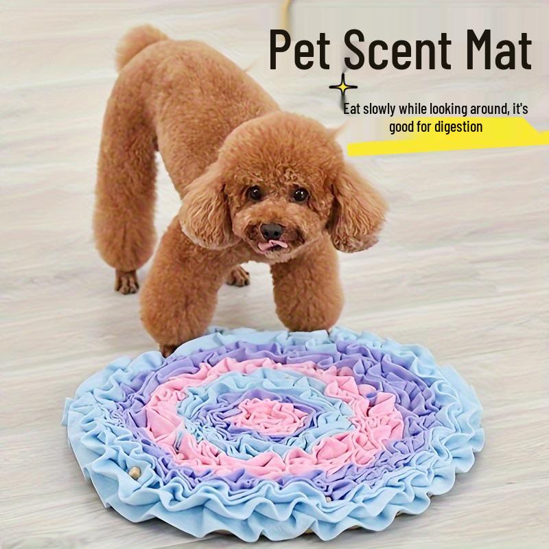 Sniffing Mat Puzzle Toy for Small & Medium Dogs - Slow Feeding, Lick Mat, Decompression Blanket