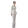 Women's Professional Slim Fit White Executive Suit Set