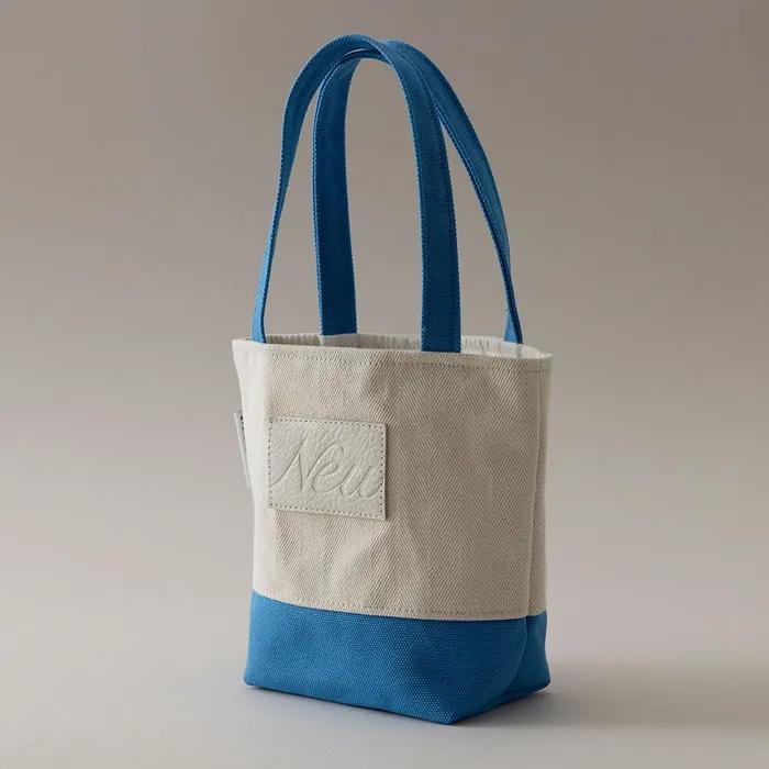 Canvas mini tote bag_blue