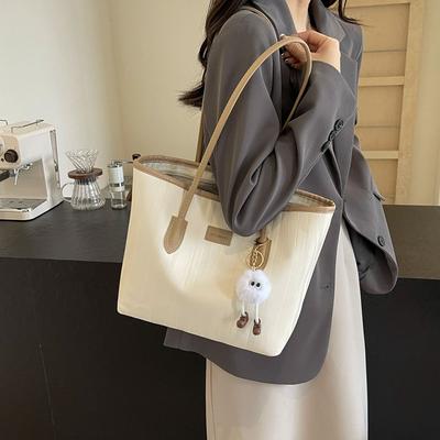 Large-capacity Bags, Women's New Trendy Spring and Summer Simple and Versatile Shoulder Bags, Casual Work Commuter Tote Bags