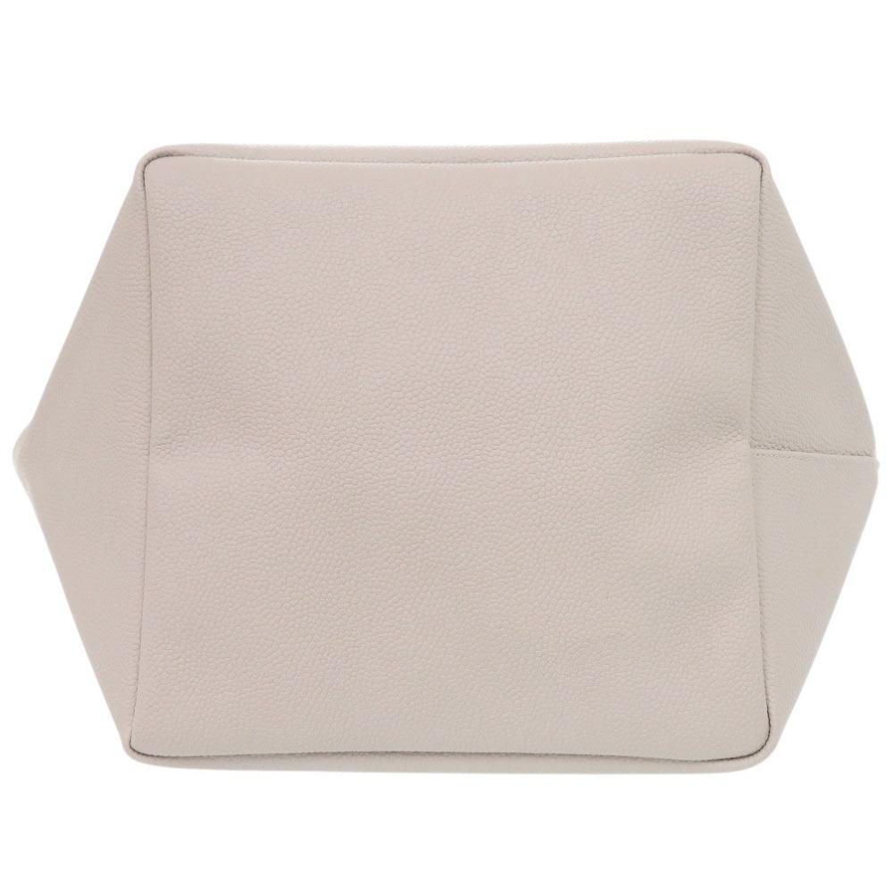 Used AUTHENTIC Herve Chapelier Luxe Boat-Shaped Tote Bag L Beige Cotton