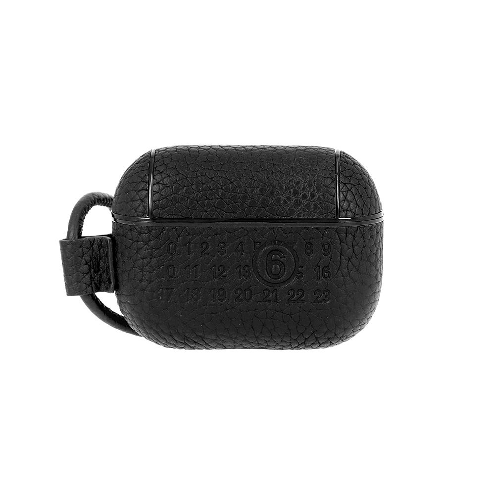 Maison Margiela Sa5vz0002 P4344 T8013 Logo Numerico Mm6 Cordon da Collo Pro Custodia per Airpods