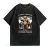 Its Not a Dad BOD Father Figure T Shirt vintage Washed Comfortable Breathable Soft graphic Casual Slightly Stretched Versatile