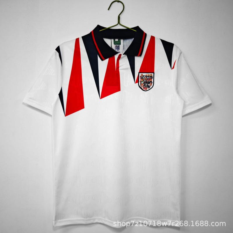 Vintage England Shirt Classic Collection 1990-1996-1998-2002 Home and Away Short Sleeve Football Shirt