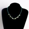 Korean Sweet Cool Flower Charm Beaded Pendant Necklace for Women Girls Fashion