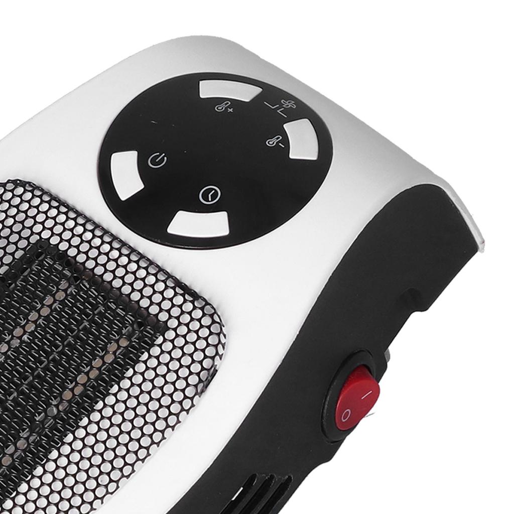500W Mini Speed Electric Heater Portable Electric Heater with Remote Control for Indoor Home Office Heater with Remote Control