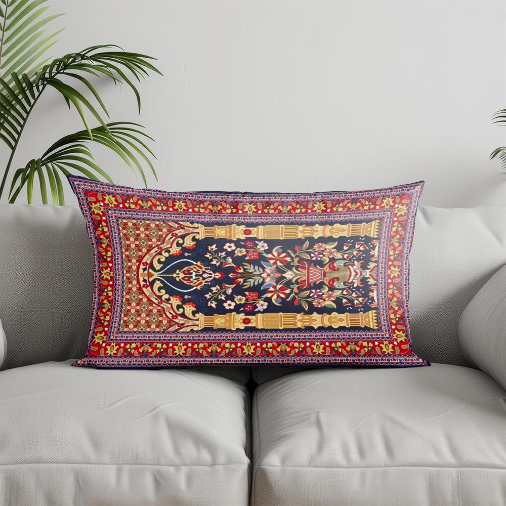 Home Decor Oriental Pattern Rectangle Pillowcase Suitable For Sofa Bedroom Car Pillow Cover Cushion Rectangular Back Cushion