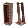 Wood Espresso Portafilter Holder with 3 Slots Universal Stand for 51/53/58mm Espresso Baskets Compact Countertop Organizer