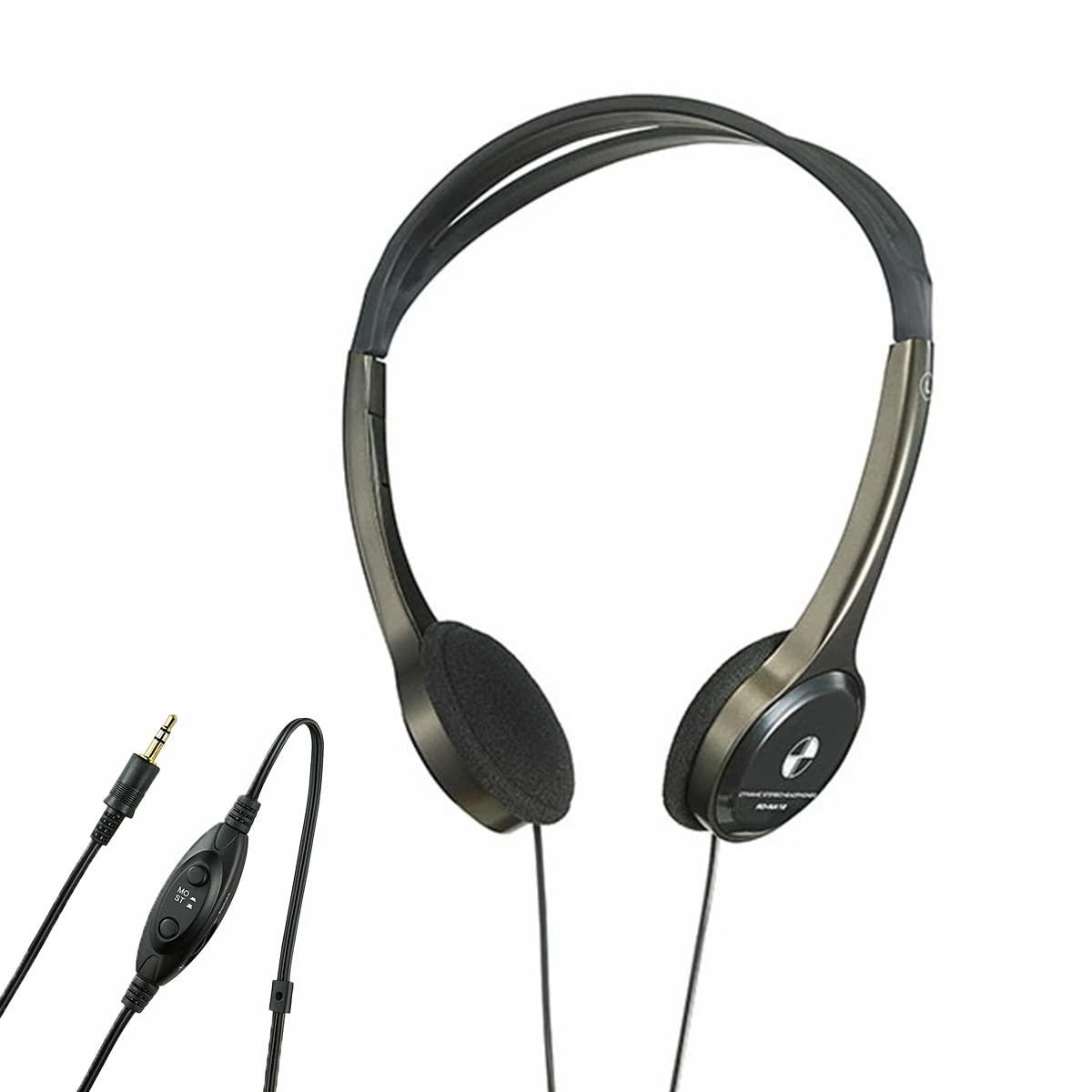 

Asahi Electric Elpa Light with Handheld Volume Over-Ear Headphones, 3m, Control, RD-NA30V чорний