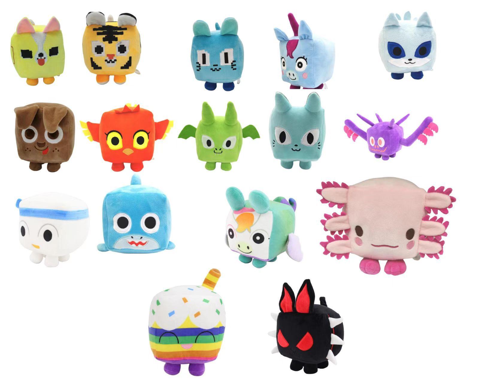 

Новая плюшевая игрушка-кукла Big Games Cat Block Cat, плюшевая кукла в подарок