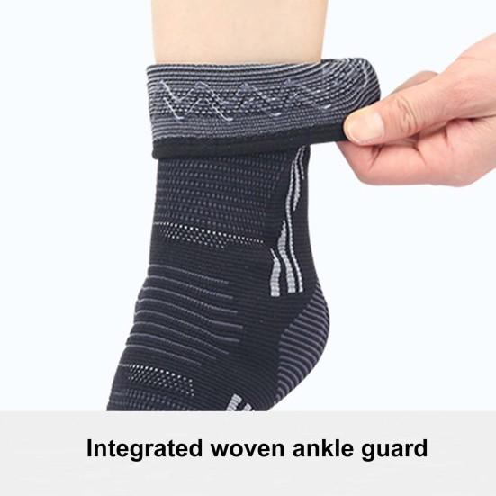 1 PC Compression Sports Ankle Brace Silicone Padded Protect Heel Ankle Support Basketball