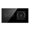European Standard WIFI Smart Switch: Single Round Tempered Glass Voice & APP-Controlled Panel.