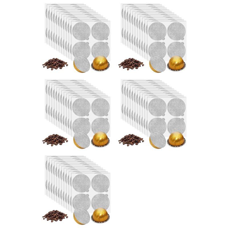 

Aluminum Foils Lids Seals - Reuse Capsules Coffee Pods 600Pcs, For Vertuoline Vertuo Reuse Coffee Pods Cover Seals 62Mm