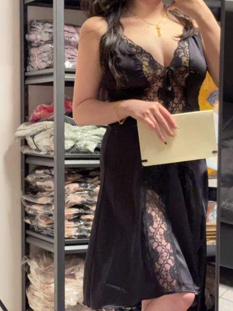 New pure desire style sexy Internet celebrity female summer ice silk suspender halter lace sexy nightdress private room temptation