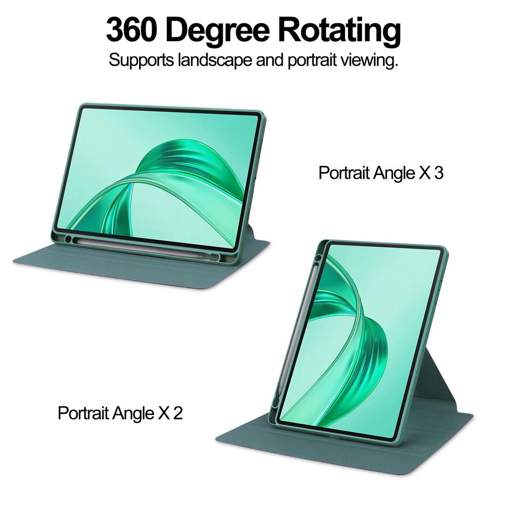Capa para Honor Pad X8a 11" com três dobras, couro sintético, acrílico, capa traseira com suporte para Honor Pad X8a X 8a e porta-lápis