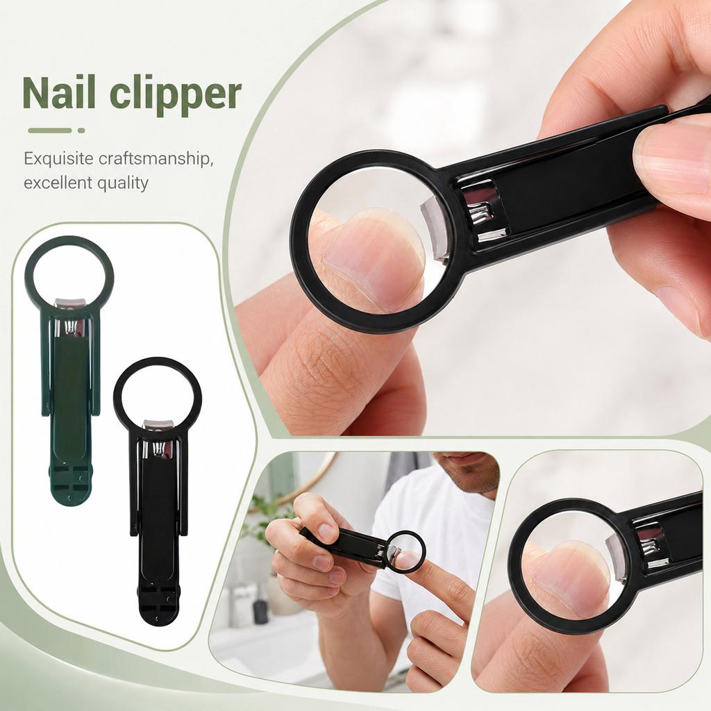 Vergrößernde Nagelscheren mit - Schutz, Nägel für Ältere und Erwachsene, Präzisions-Fingernagel-Zehennagel-Schneider
