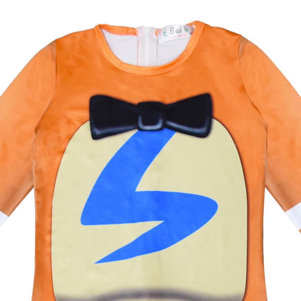Jongens Meisjes Fnaf Horror Beer Bedrukte Jumpsuit Masker Handschoenen Outfit voor Kinderen Kerstmis Halloween Cosplay Verkleedkostuum