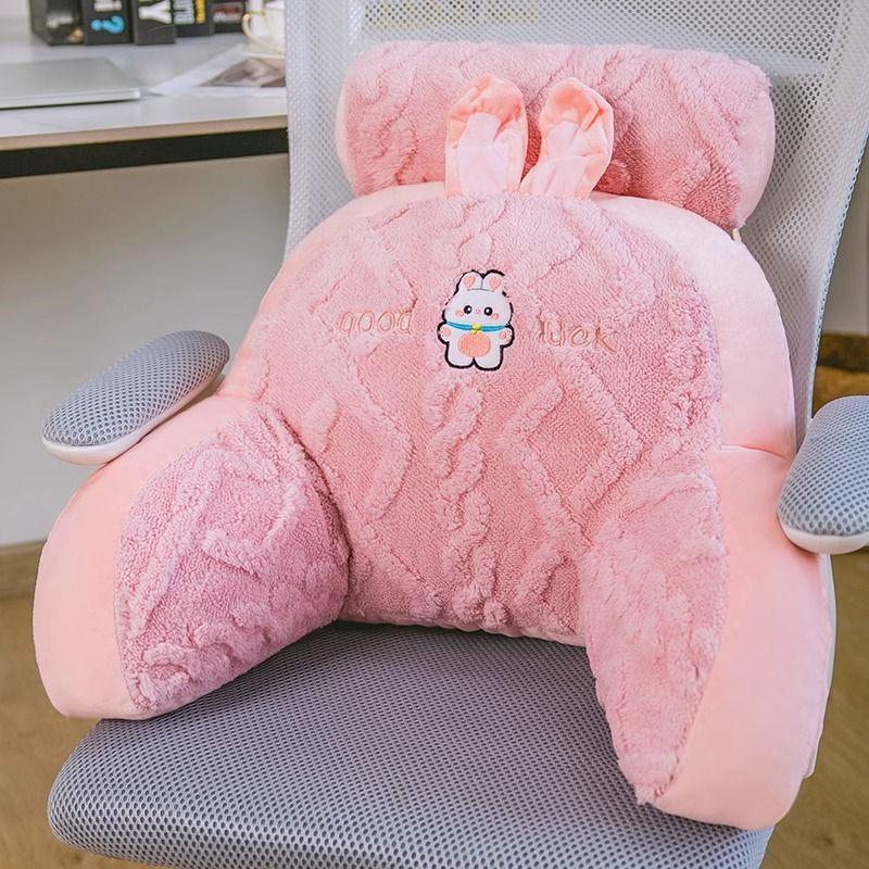 

Мягкая подушка Bede Большая Подушка для поясницы на диван Barest Cuion Материал плюш ПП хлопок Мультяшная Домашняя Плюшевая Ткань Подушка для спины 70x50cm