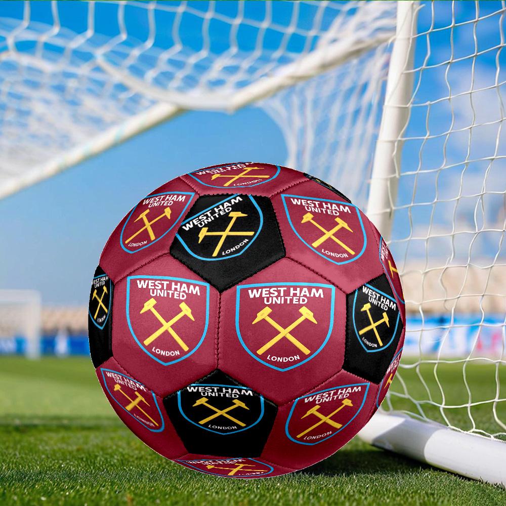 Ever-ton Football Club Crest Printed Size 5 Soccer Balls, Anti-Slip, Protective Football, Outdoor Sport, a Unique Gift Suitable for Birthday