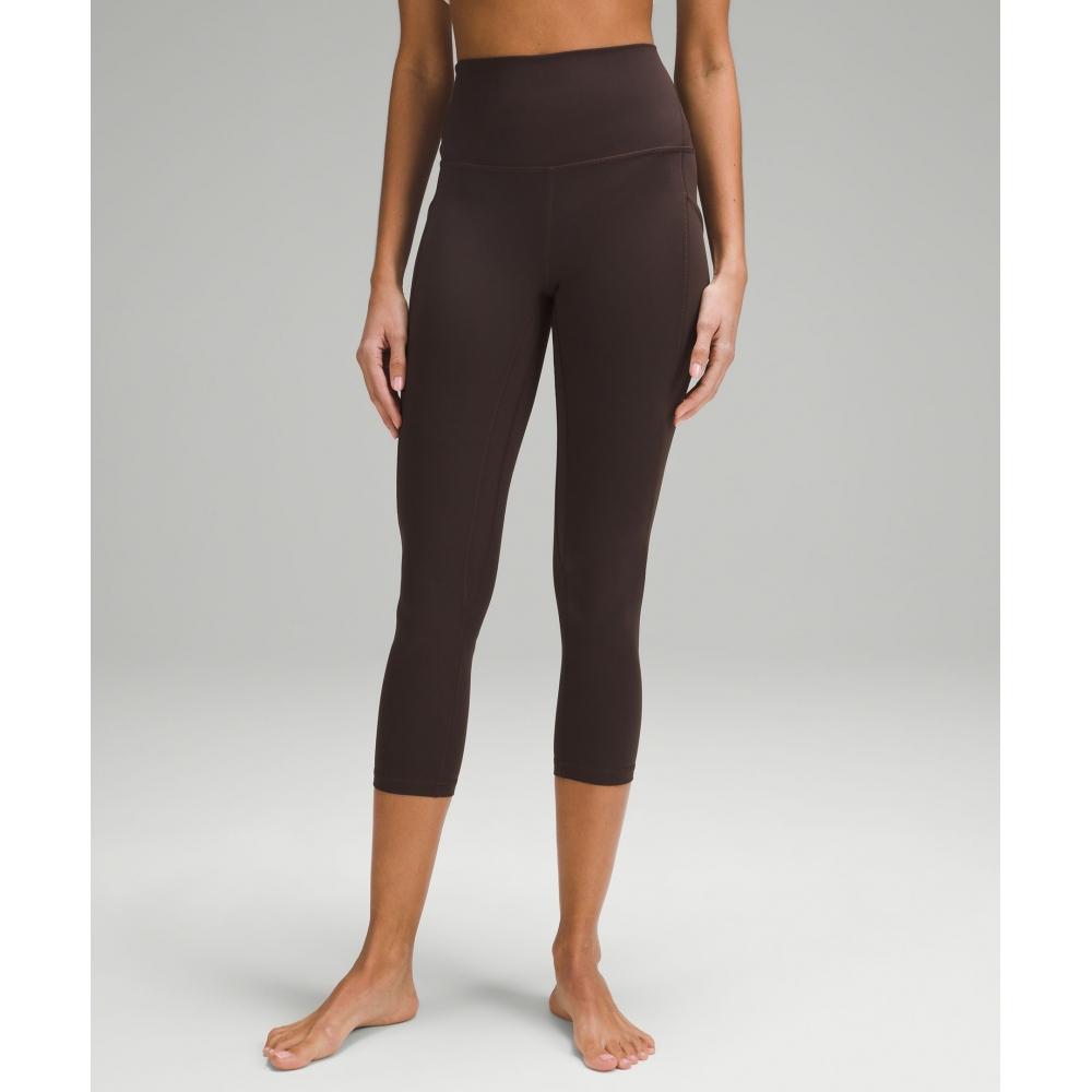 

Lululemon Align High Rise Crop With Pockets 23 Espresso 2/23