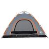 5 Person Camping Tent in Grey and Orange with Quick Release System