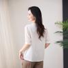 Silk Shirt Women's Fashion Short-sleeved Top Summer New V-neck Loose Mulberry Silk Shirt