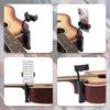 Universelle Gitarren-Handyhalterung Einstellbare Drehbar Smartphone-Halterung für Klassische Akustik Notenunterricht Streaming Aufnahme