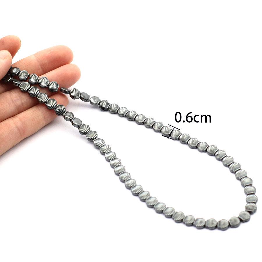 Noter Real Natural Hematite Stone Beads For Jewelry Making Shell Fish Anchor Healing Beaded Bag DIY Bracelet Necklace Wholesale