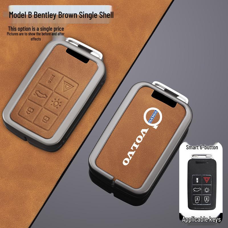 Volvo XC60/S60/V90/V60/S40/S80 Key Cover - Zinc Alloy Shell
