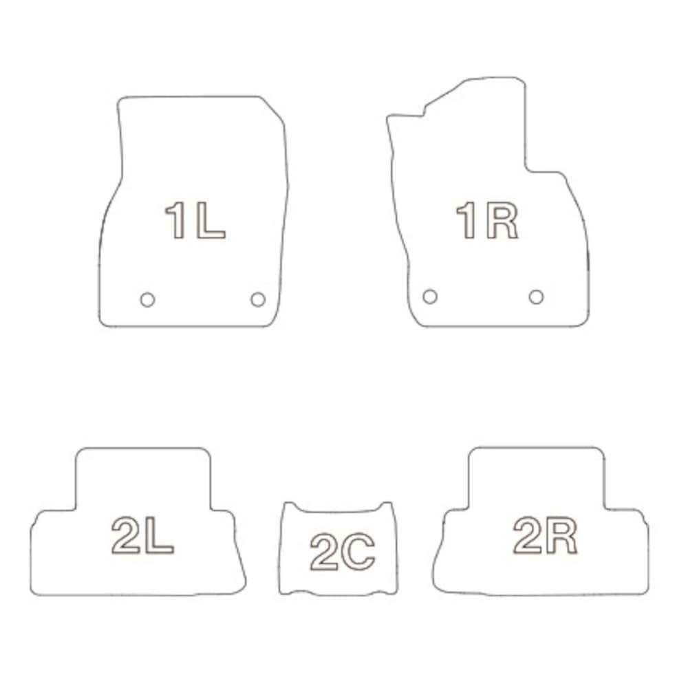 Clazzio 3D Floor Full Set for R4 New Rubber Mats, CX-60 (2022)/2012~, Type, Black, EZ-7010 [5EEZB7010K]