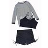 Women's 2025 Sporty Slimming Three-Piece Tummy Control Swimwear