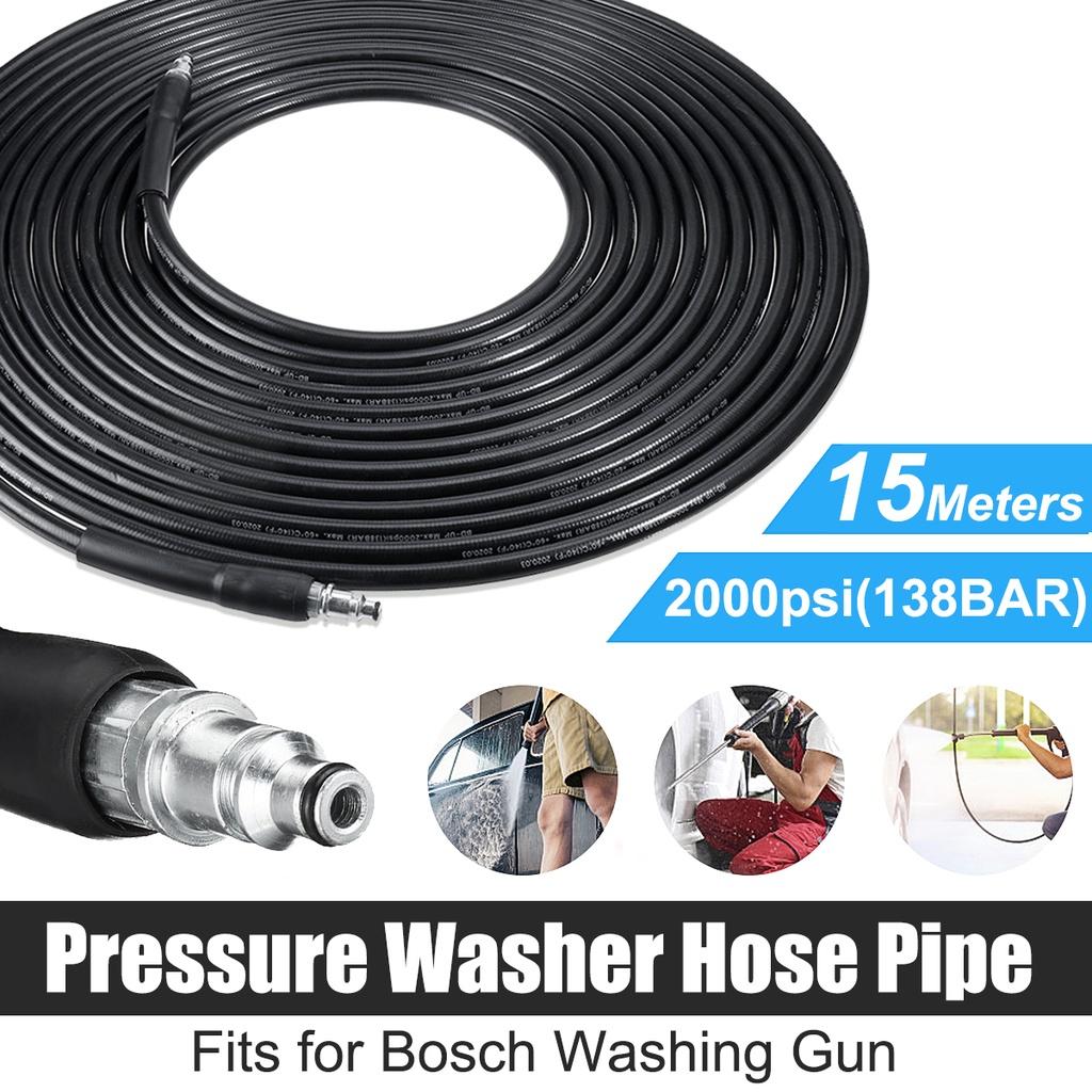 15m Cord Pipe Sewer Drain Car Washing Cleaning Extension Hose High Pressure Washer Hose for Boschs Jet Power Water Guns